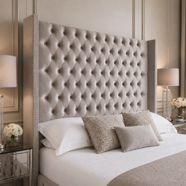 Headboard detail on the Auro Arden Luxe Bed