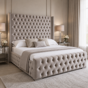 Auro Arden Luxe Bed with statement upholstered headboard