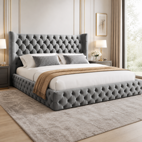 Auro Ashbourne Winged Bed gallery view