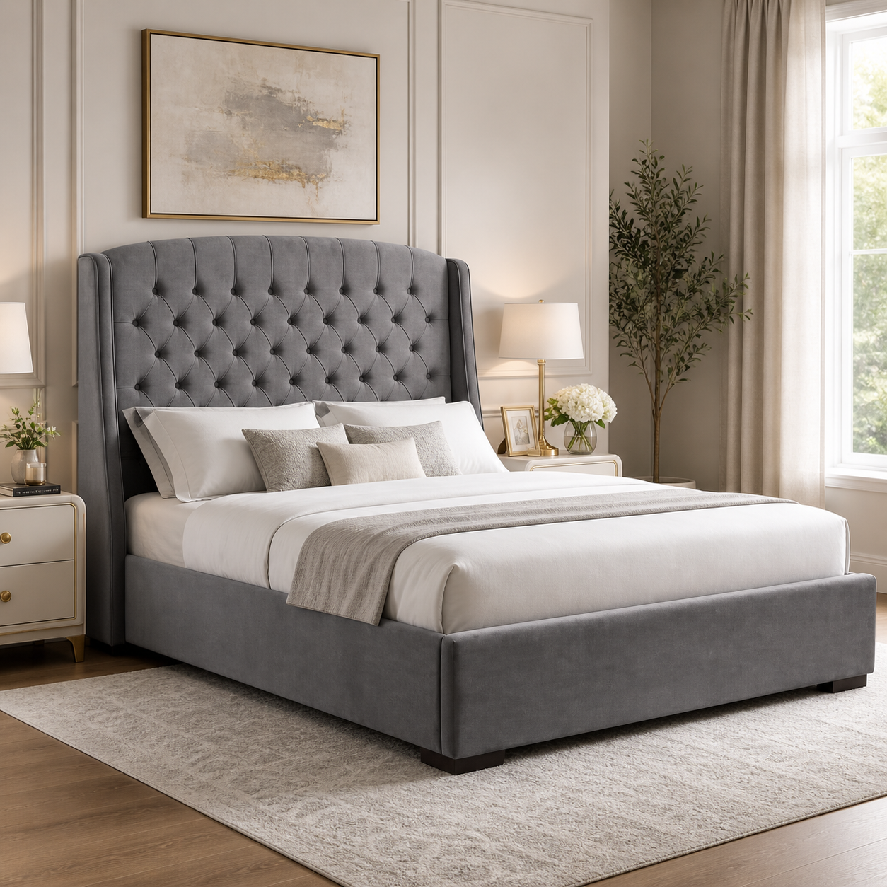 Auro Astoria Wingback Bed gallery view