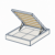 Gas Lift Ottoman (With Baseboards)
