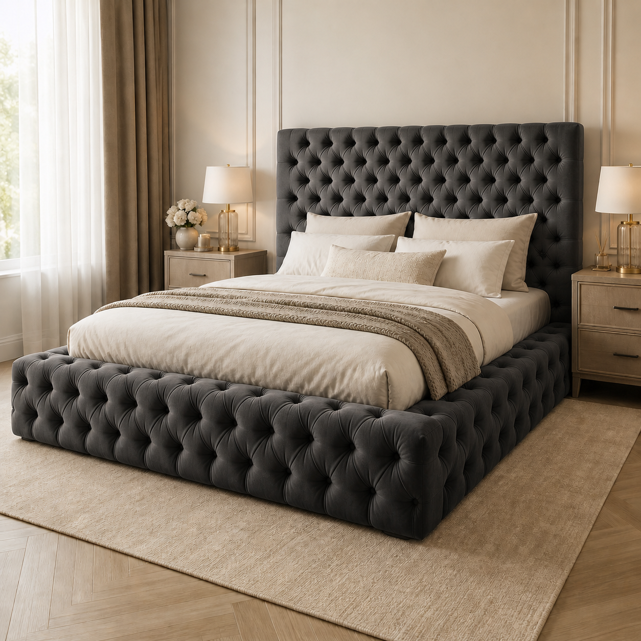 Auro Beaumont Grande Luxury Bed headboard detail