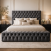 Auro Beaumont Grande Luxury Bed with statement upholstered headboard