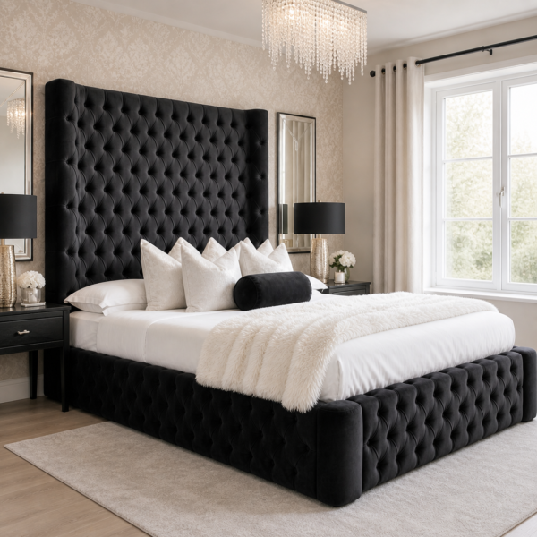 Headboard detail on the Auro Bellamere Luxury Bed