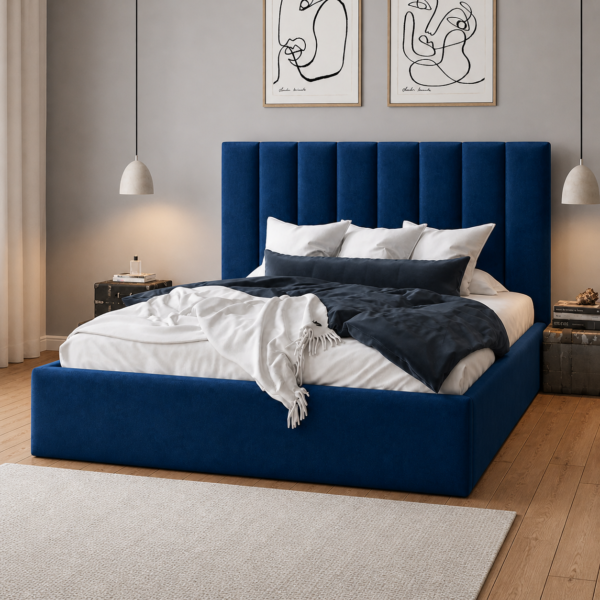 Auro Bromley ottoman storage bed in a styled bedroom