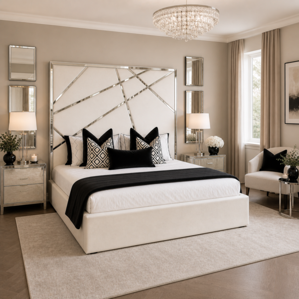 Auro Celeste Line Luxury Bed headboard detail
