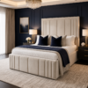 Auro Fiora Luxury Bed with statement upholstered headboard