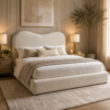 Auro Fleur Boucle Luxury Bed headboard detail