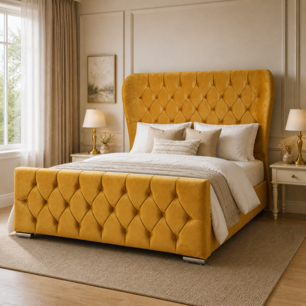 Front view of the Auro Harper Wing Bed