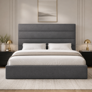Auro Hartley Ottoman Storage Bed with upholstered headboard and ottoman storage base