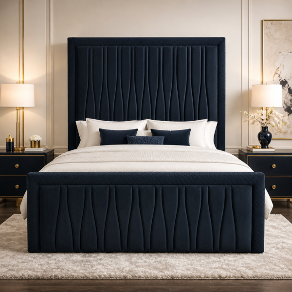 Auro Ivymere Luxury Bed with statement upholstered headboard