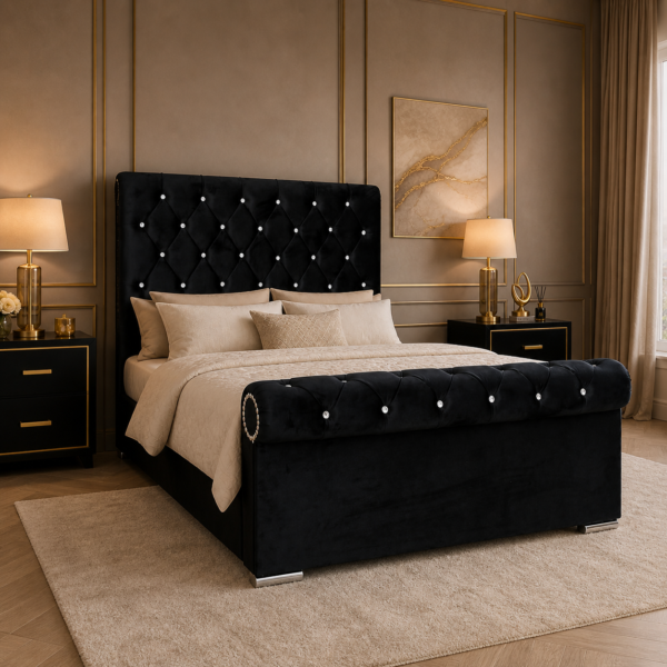 Auro Marlowe sleigh bed gallery view