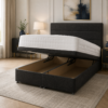 Auro Meridian ottoman storage bed in a styled bedroom