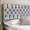 Headboard detail on the Auro Milan Divan Bed