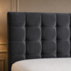 Headboard detail on the Auro Monroe Upholstered Bed