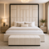 Front view of the Auro Noire Luxury Bed