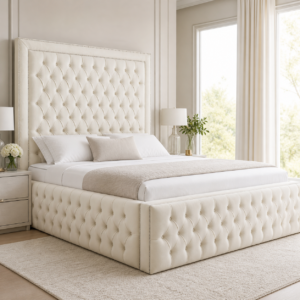 Auro Pembroke Luxury Bed with statement upholstered headboard