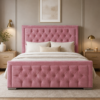 Auro Regent Upholstered Bed with upholstered headboard