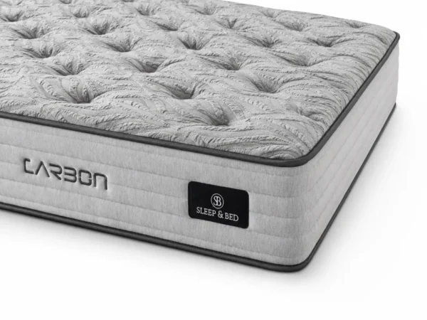 Auro Sleep Carbon Gel Memory Luxury Pocket Mattress angled mattress view