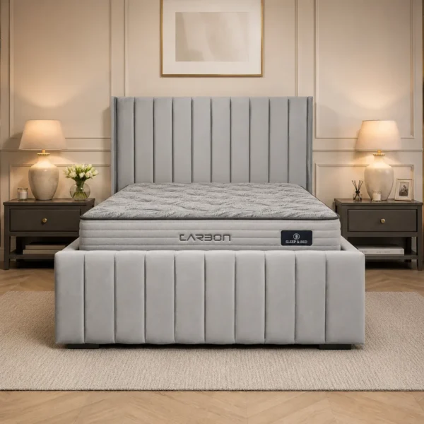 Auro Sleep Carbon Gel Memory Luxury Pocket Mattress lifestyle bed view