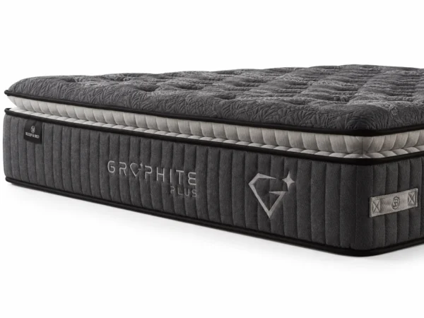 Auro Sleep Graphite Memory Luxury Pillow Top Mattress side mattress view