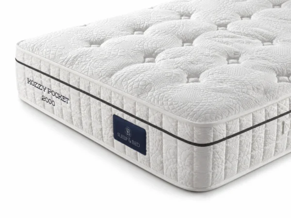 Auro Sleep Kozzy Pocket 2000 Luxury Memory Foam Mattress angled mattress view