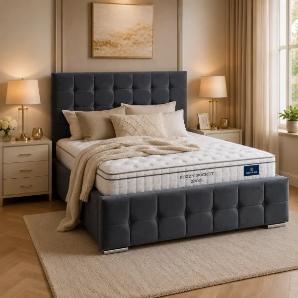 Auro Sleep Kozzy Pocket 2000 Luxury Memory Foam Mattress lifestyle bed view