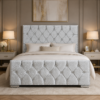 Auro Verona Upholstered Bed with upholstered headboard