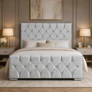 Auro Verona Upholstered Bed with upholstered headboard