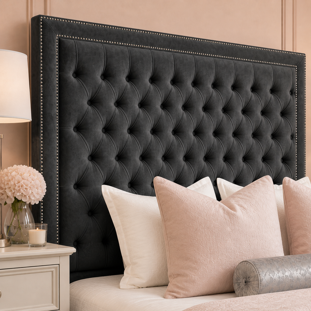 Auro Windsor Studded Bed full bed view