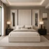 Auro Montclair Grande Luxury Bed with tall statement headboard and mirror panels
