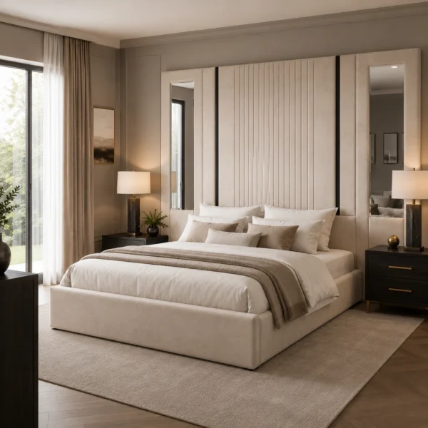 Auro Montclair Grande Luxury Bed in a styled bedroom setting