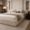 Auro Montclair Grande Luxury Bed close view of the upholstered headboard