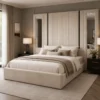 Auro Montclair Grande Luxury Bed angled bedroom view with mirror panels