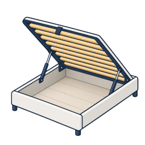 Gas Lift Ottoman (With Baseboards)