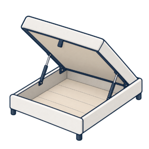 Solid Ottoman + Baseboards